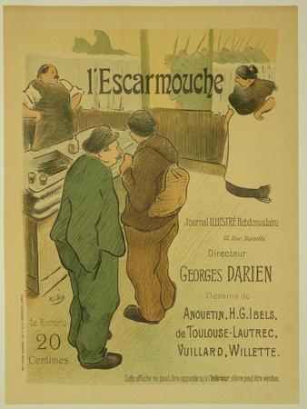 Reproduction of a Poster Advertising 'L'Escarmouche', a Weekly Illustrated Journal, 1893