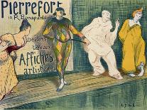 Reproduction of a Poster Advertising 'Pierrefort Artistic Posters', Rue Bonaparte, 1897-Henri Gabriel Ibels-Framed Giclee Print