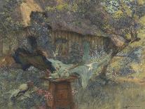 Cottage and Heart-Henri-Gaston Darien-Framed Stretched Canvas