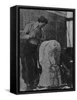 Henri Gaudier-Brzeska, C.1910-English Photographer-Framed Stretched Canvas