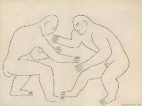 Crouching Monkey, c.1912-13-Henri Gaudier-brzeska-Giclee Print