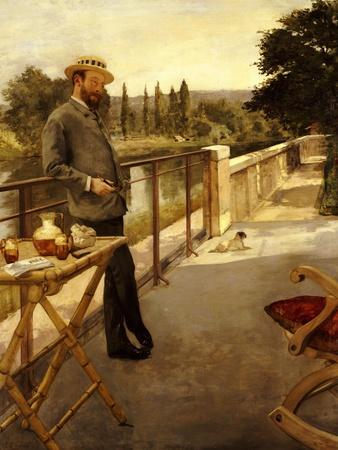 An Elegant Man on a Terrace, 1885