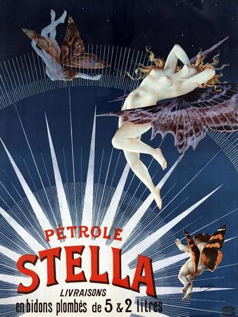 Vintage Petrole Stella Poster, 1897