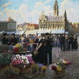 Flower Market in Middelburg, the Netherlands-Henri Houben-Framed Giclee Print