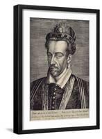 Henri III Valois (1551-89) (Engraving)-Johan Wierix-Framed Giclee Print