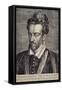 Henri III Valois (1551-89) (Engraving)-Johan Wierix-Framed Stretched Canvas