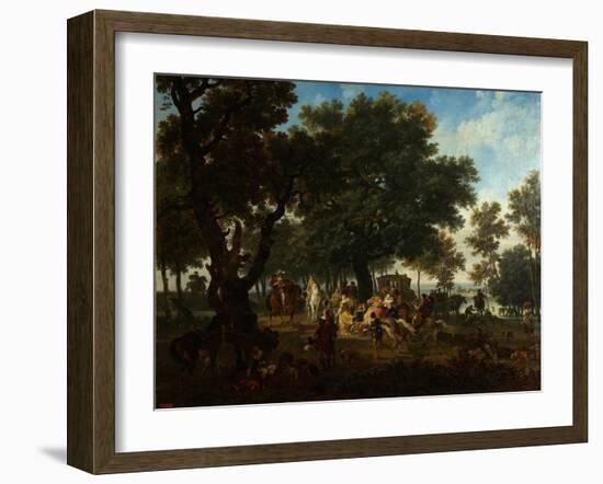 Henri IV and His Suite Hunting, Ca 1804-Nicolas Antoine Taunay-Framed Giclee Print