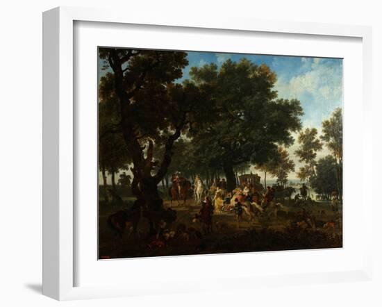 Henri IV and His Suite Hunting, Ca 1804-Nicolas Antoine Taunay-Framed Giclee Print