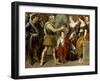 Henri IV Conferring the Regency upon Marie de'Medici , c.1830-4-Ferdinand Victor Eugene Delacroix-Framed Giclee Print