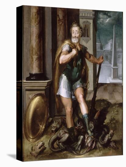 Henri IV en Hercule écrasant l'hydre-null-Stretched Canvas