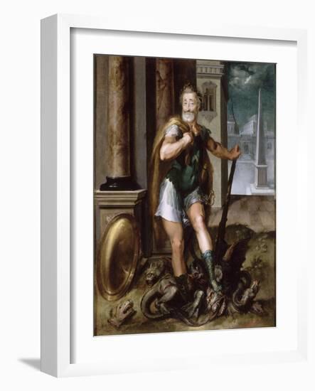 Henri IV en Hercule écrasant l'hydre-null-Framed Giclee Print