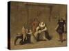 Henri IV jouant avec ses enfants-Jean-Auguste-Dominique Ingres-Stretched Canvas