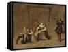 Henri IV jouant avec ses enfants-Jean-Auguste-Dominique Ingres-Framed Stretched Canvas