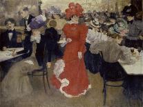 In the Café D'Harcourt at Paris-Henri Jacques Edouard Evenepoel-Giclee Print