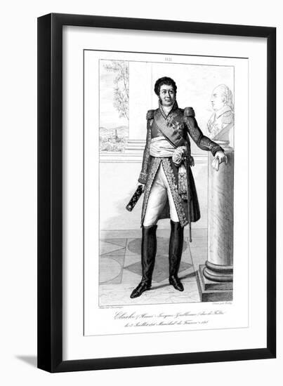 Henri Jacques-Guillaume Clarke (1765-181), Duc De Feltre and Marshal of France, 1839-Julien Leopold Boilly-Framed Giclee Print