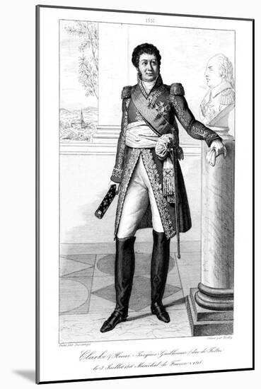 Henri Jacques-Guillaume Clarke (1765-181), Duc De Feltre and Marshal of France, 1839-Julien Leopold Boilly-Mounted Giclee Print