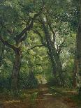 Pines and Birch Trees or, The Forest of Fontainebleau, c.1855-57-Henri Joseph Constant Dutilleux-Mounted Giclee Print