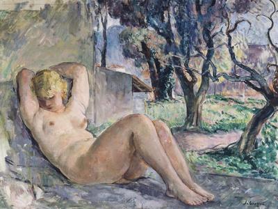Nude Lying in a Garden, C.1934