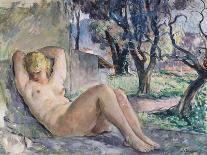 Nude with Pink Shirt; Nu a La Chemise Rose, 1926-Henri Lebasque-Giclee Print