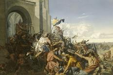 Death of Robert Le Fort in the Battle of Brissarthe, 866-Henri Lehmann-Giclee Print