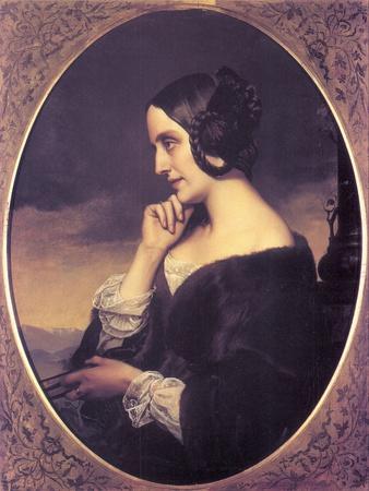 Portrait of Marie D?Agoult (1805-187), 1843