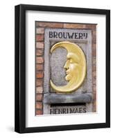 Henri Maes Belgian Beer, Brewery, Old Town, UNESCO World Heritage Site, Bruges, Belgium-Christian Kober-Framed Photographic Print