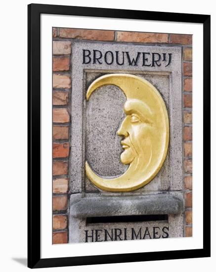 Henri Maes Belgian Beer, Brewery, Old Town, UNESCO World Heritage Site, Bruges, Belgium-Christian Kober-Framed Photographic Print