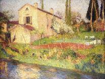 The Pond in Marquayrol, Le Bassin de Marquayrol, 1919-Henri Martin-Framed Giclee Print