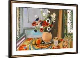 Henri Matisse Les Anemones Flowers-Henri Matisse-Framed Art Print