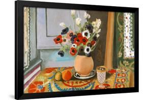 Henri Matisse Les Anemones Flowers-Henri Matisse-Framed Art Print