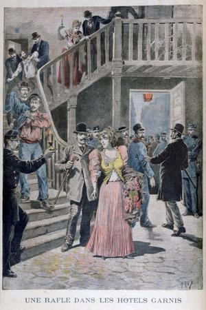 Arrest of Prostitutes in a Parisian Hotel, 1895