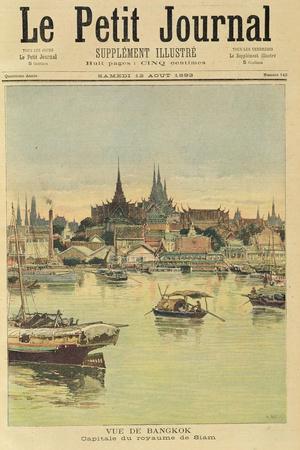 View of Bangkok, from 'Le Petit Journal', 12th August 1893