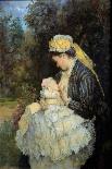 Nurse Nursing A Baby (Oil on Canvas)-Henri Michel-Levy-Giclee Print