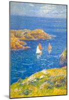 Henri Moret Calm Seas Art Print Poster-null-Mounted Poster