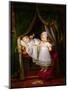 Henri of Artois, Count of Chambord, Duc De Bordeaux in His Cradle-Louis Hersent-Mounted Giclee Print