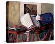 Still Life with Violin-Henri Ottmann-Laminated Giclee Print