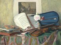 Still Life with Violin-Henri Ottmann-Framed Giclee Print