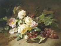 Still Life with Flowers and Fruit-Henri Robbe-Premium Giclee Print