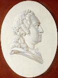 Portrait of King Louis XV, Bust-Length, in a Painted Oval, a Trompe L'Oeil Medallion-Henri Roland De La Porte-Stretched Canvas