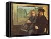 Henri Rouart and his Daughter Helene, 1871-72-Edgar Degas-Framed Stretched Canvas