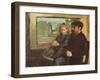 Henri Rouart and his Daughter Helene, 1871-72-Edgar Degas-Framed Giclee Print