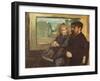 Henri Rouart and his Daughter Helene, 1871-72-Edgar Degas-Framed Giclee Print