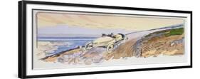 Henri Rougier in His Lorraine-Dietrich Competing in the Mount Ventoux Rally in 1904, c.1910-Ernest Montaut-Framed Giclee Print