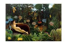 Woman with an Umbrella in an Exotic Forest-Henri Rousseau-Giclee Print