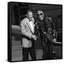 Henri Salvador and Ray Charles at the "Victoires De La Musique", France-DR-Framed Stretched Canvas