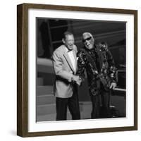 Henri Salvador and Ray Charles at the "Victoires De La Musique", France-DR-Framed Photographic Print