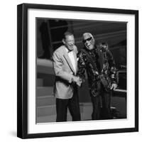 Henri Salvador and Ray Charles at the "Victoires De La Musique", France-DR-Framed Photographic Print
