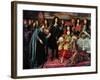 (Henri Testelin after Le Brun) Louis XIV Establishes the Academy of Science (Detail)-Charles Le Brun-Framed Giclee Print