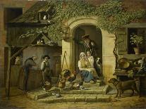 The Home of a Hunter. Dating: 1826. Measurements: h 62 cm × w 78 cm; d 12 cm.-Henri Voordecker-Framed Premium Giclee Print