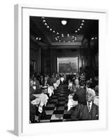 Henrici's, Chicago's Oldest Restaurant, Had Decorations and Superior Food, Filling with Politicians-Wallace Kirkland-Framed Photographic Print